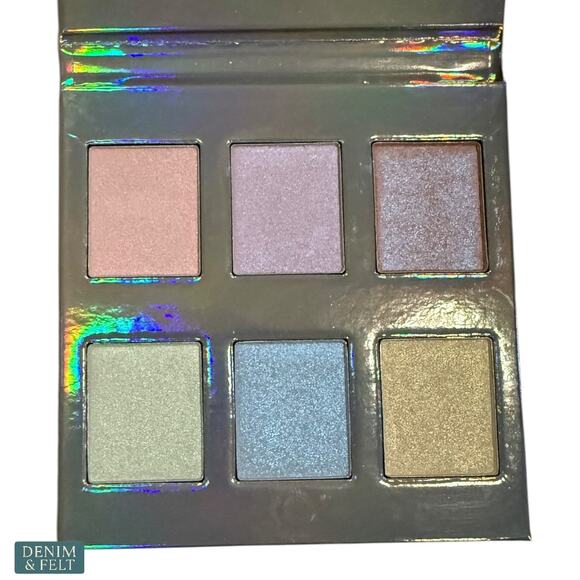 Naked Cosmetics Holographic Highlighter Palette 6 Iridescent Shades NEW - Picture 5 of 10